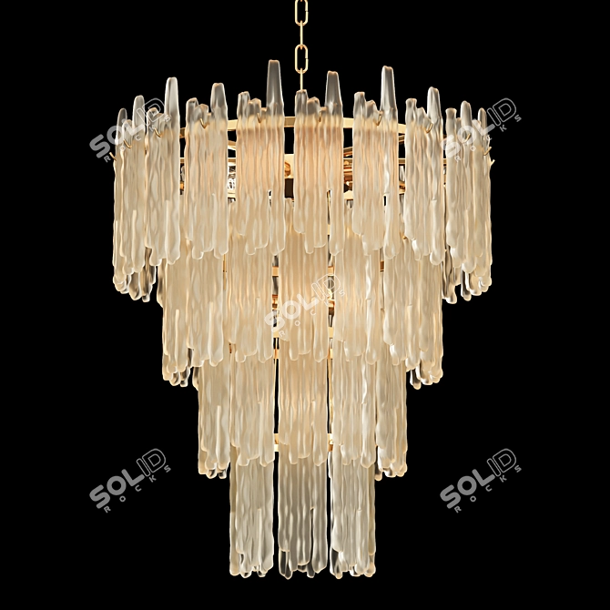 Elegant Saint Roch Chandelier Design 3D model image 1