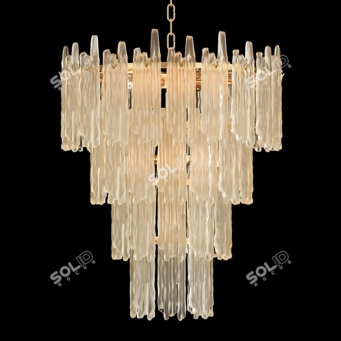 Elegant Saint Roch Chandelier Design 3D model image 2