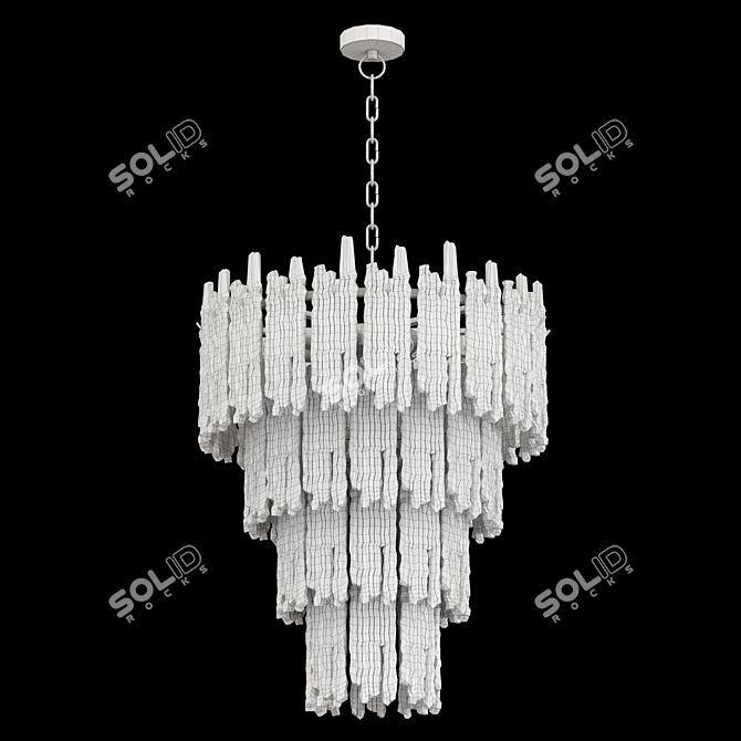 Elegant Saint Roch Chandelier Design 3D model image 4