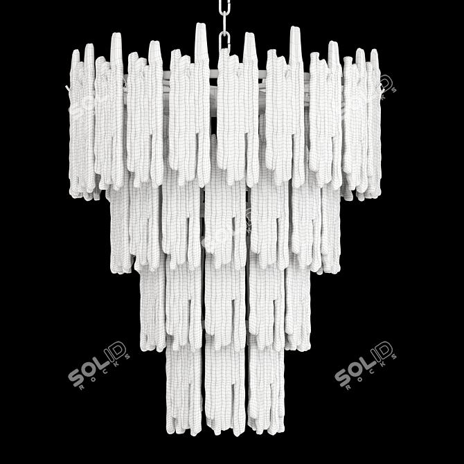 Elegant Saint Roch Chandelier Design 3D model image 5