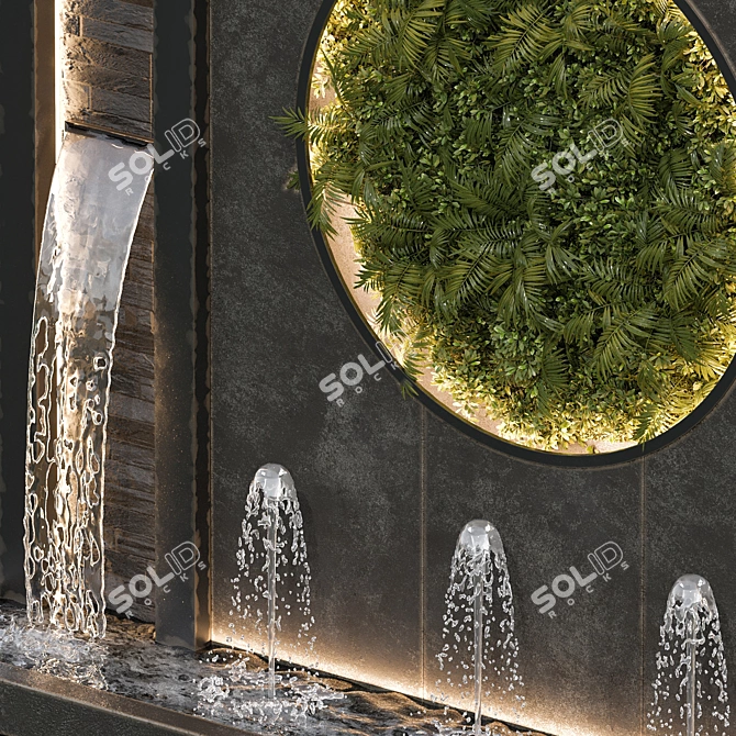 Cascading Water Fountains for Projects 3D model image 3