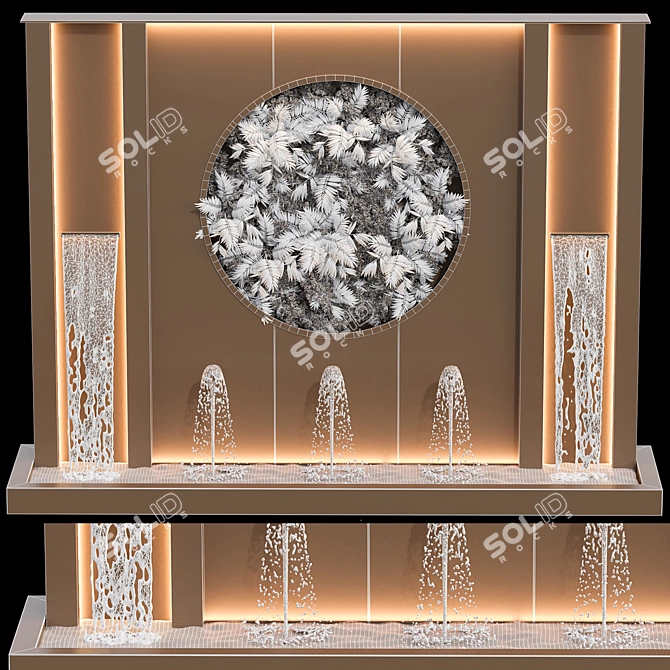 Cascading Water Fountains for Projects 3D model image 5