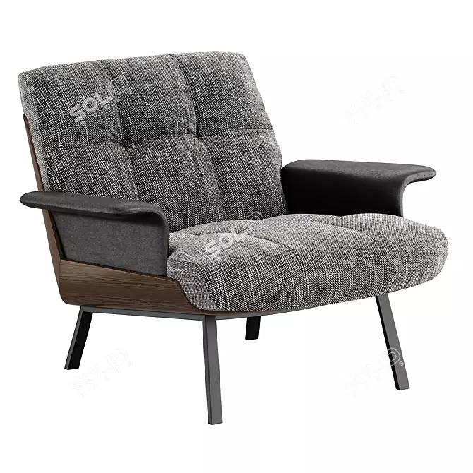 Daiki Armchairs | Minotti Design 3D model image 1