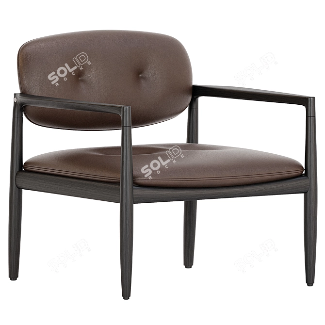 Yoko Easy Chair: Modern Elegance 3D model image 1