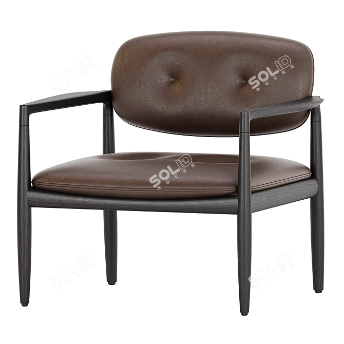 Yoko Easy Chair: Modern Elegance 3D model image 2