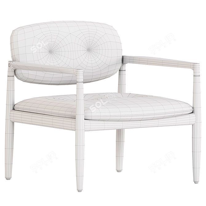 Yoko Easy Chair: Modern Elegance 3D model image 4