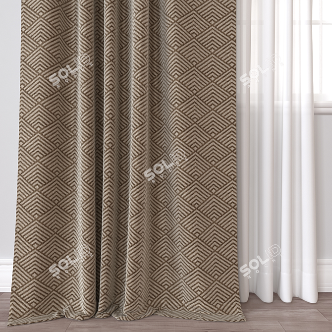 Versatile Curtain 3D Model corr.obj 3D model image 2