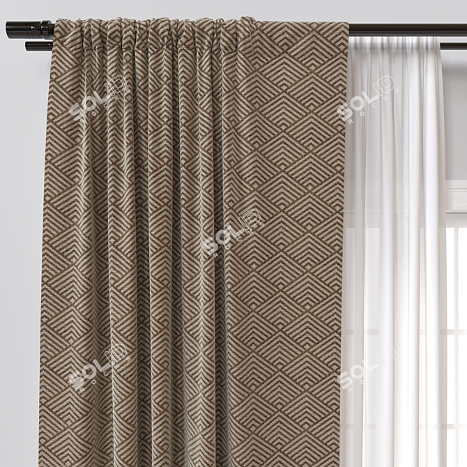 Versatile Curtain 3D Model corr.obj 3D model image 3