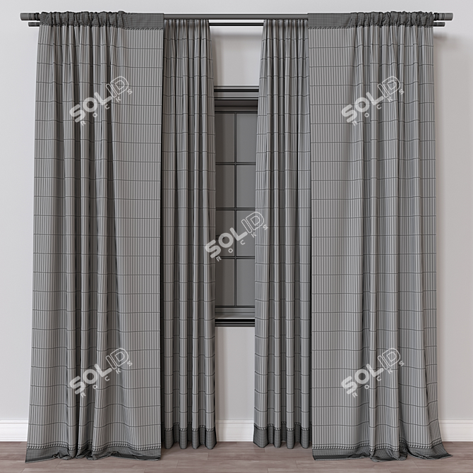 Versatile Curtain 3D Model corr.obj 3D model image 4