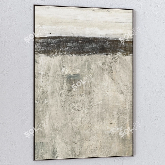 UV Unwrapped Wall Paintings Set 3D model image 3