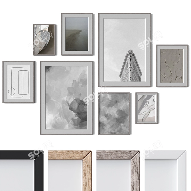 Modern Wall Art Set 3dsMax 3D model image 1