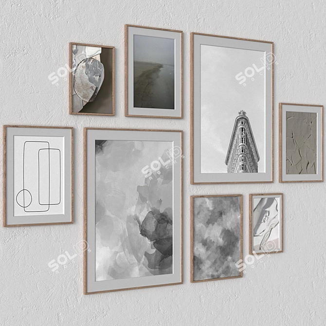 Modern Wall Art Set 3dsMax 3D model image 2