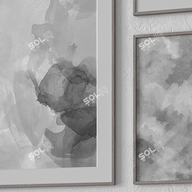 Modern Wall Art Set 3dsMax 3D model image 3