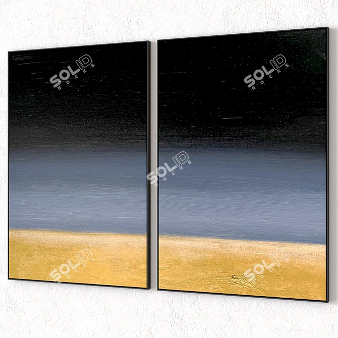 Bump Canvas Texture Wall Paintings 3D model image 4