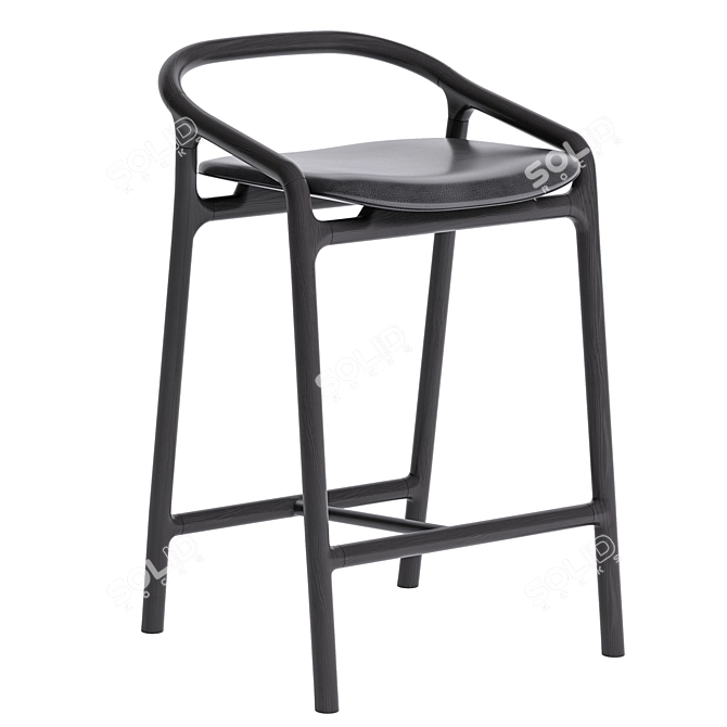  Brioni Bar Stool by Woak 3D model image 2