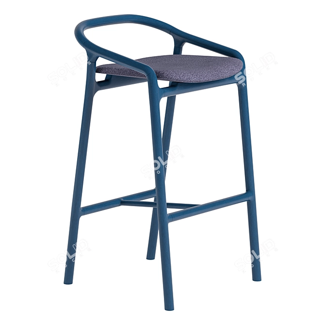  Brioni Bar Stool by Woak 3D model image 3