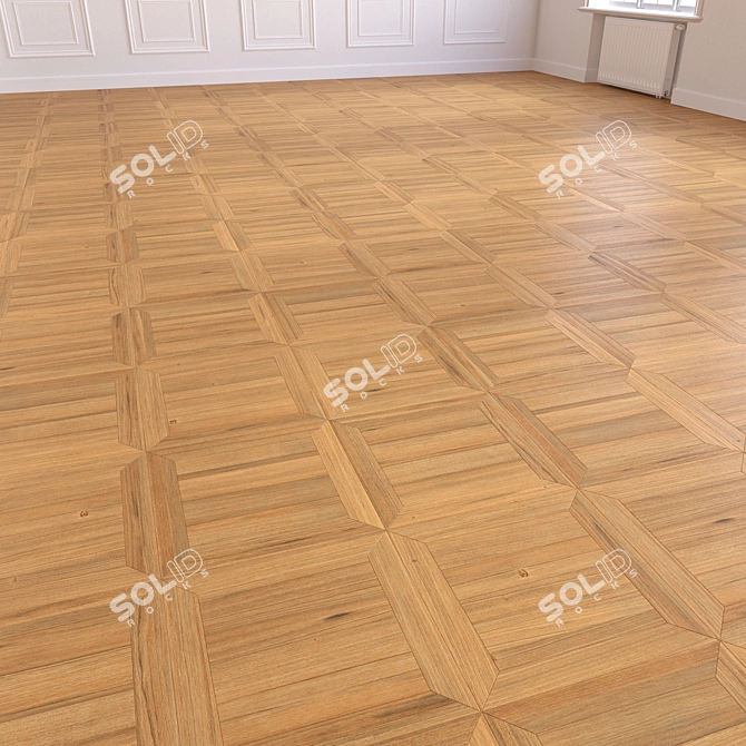 Wooden Floor 3D Model suite 3D model image 4