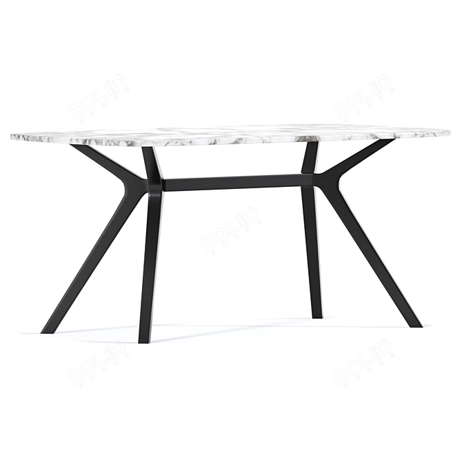 Versatile Armrest Coffee Table Solution 3D model image 2