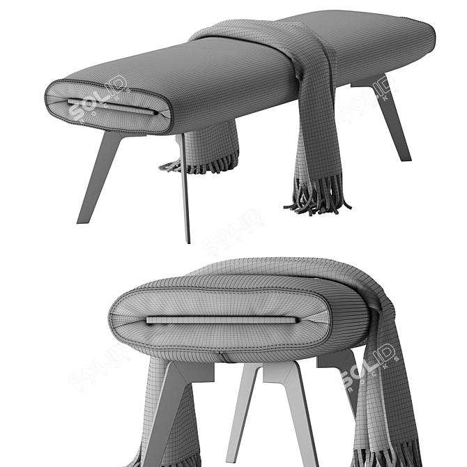 Bonaldo Modern Saddle Design Model 3D model image 7