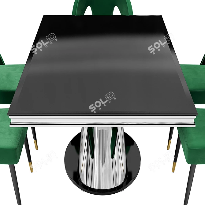 Modern Dining Set Petra & Kolonel 3D model image 2