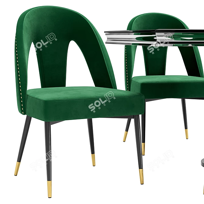 Modern Dining Set Petra & Kolonel 3D model image 3