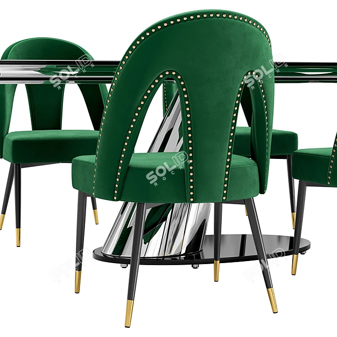 Modern Dining Set Petra & Kolonel 3D model image 4