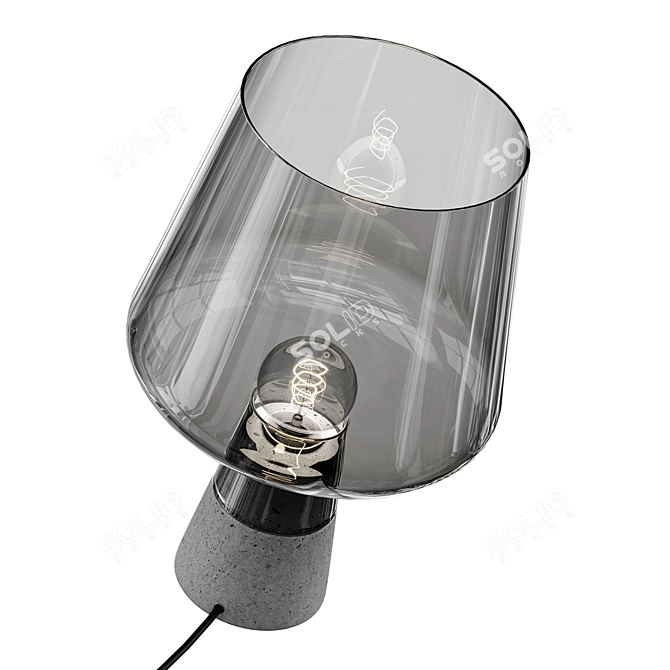 Elegant Katelyn Desk Lamp 3D model image 2