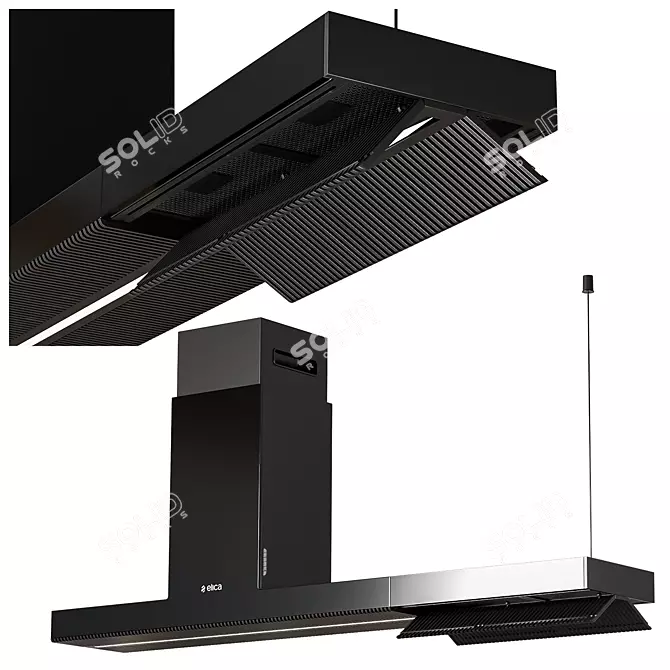 Elica Kitchen Appliances Set Bundle 3D model image 4