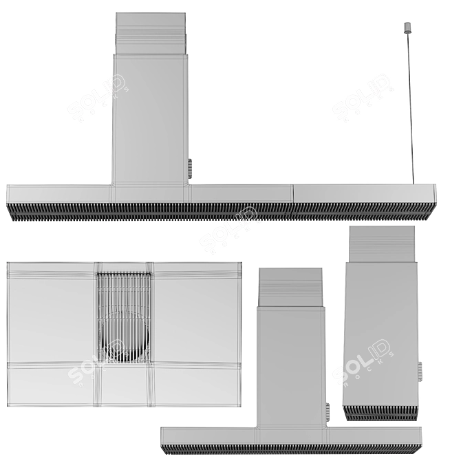 Elica Kitchen Appliances Set Bundle 3D model image 6