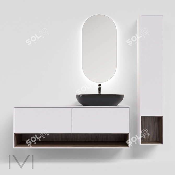 Elegant Ateliero 2 Furniture Collection 3D model image 1