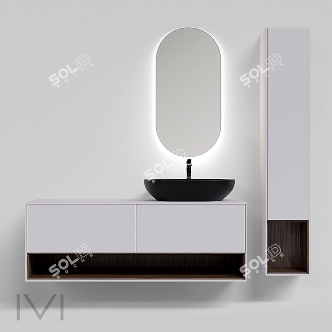 Elegant Ateliero 2 Furniture Collection 3D model image 3