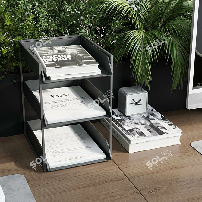 Workplace Plants Box Divider 01 3D model image 5