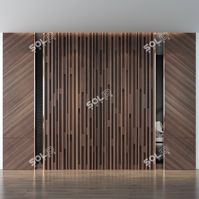 Decorative Wall Panel 3D Model 3D model image 1