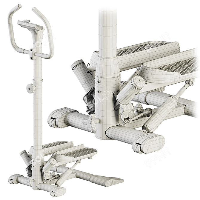 HyperFit Supertrainer G-115 Stepper 3D model image 7