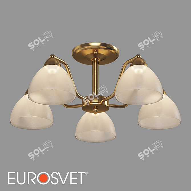 Eurosvet Carissa Ceiling Chandelier 5-Light 3D model image 1