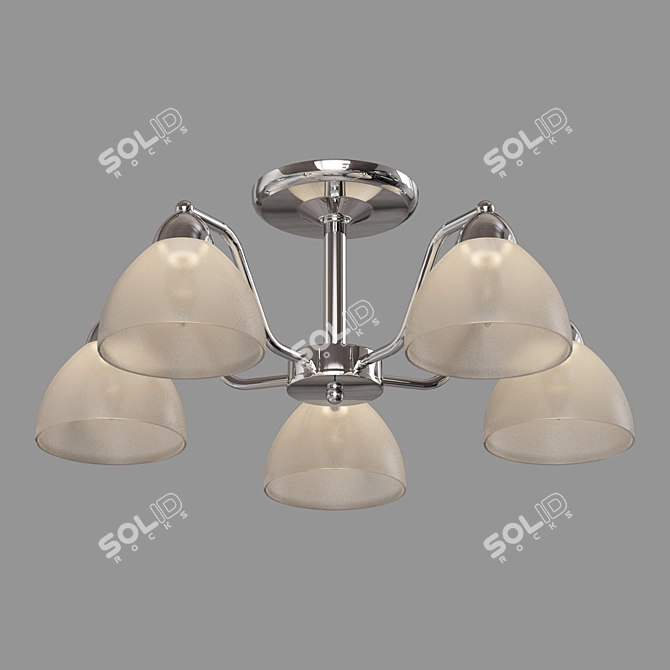 Eurosvet Carissa Ceiling Chandelier 5-Light 3D model image 2