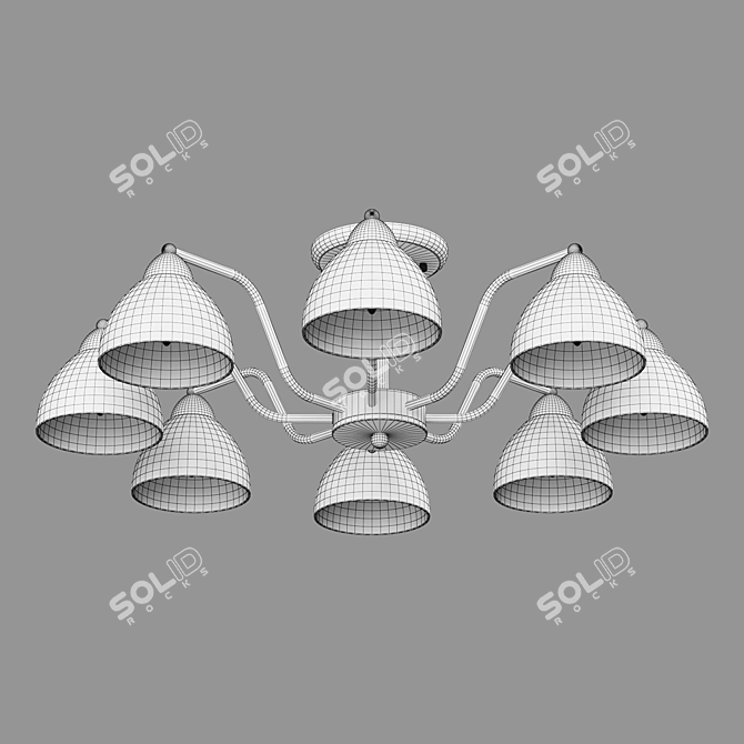 Eurosvet Carissa Ceiling Chandelier 3D model image 3
