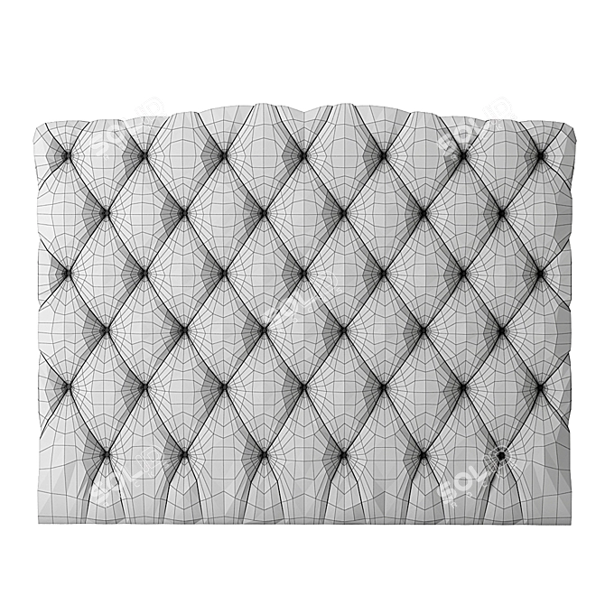 Title: Elevated Bed Headboard Kit 3D model image 4