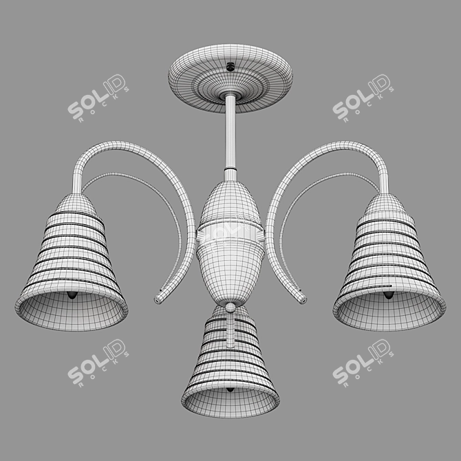 Eurosvet Dana Ceiling Chandelier 3D model image 2