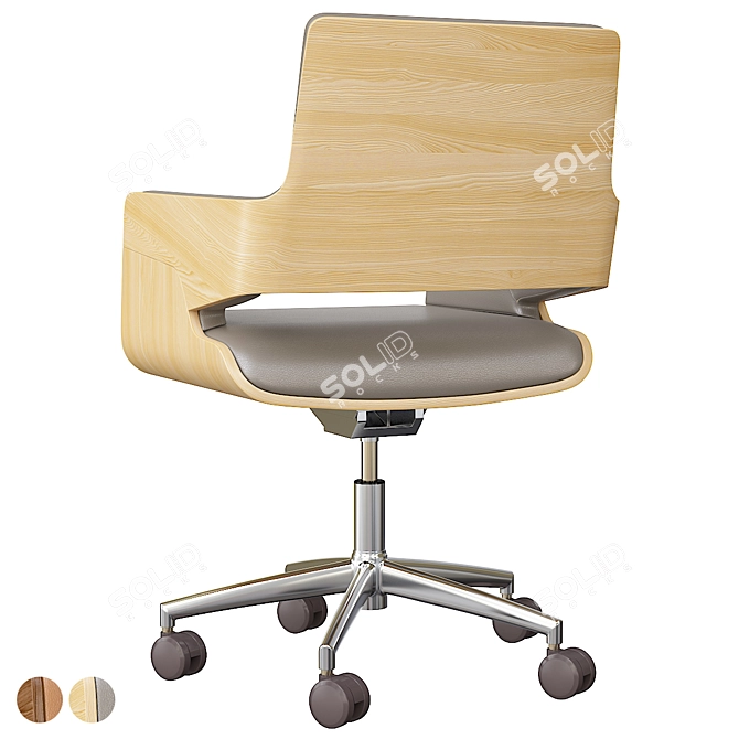 Ergonomic Leather Office Chair	nodes 3D model image 3