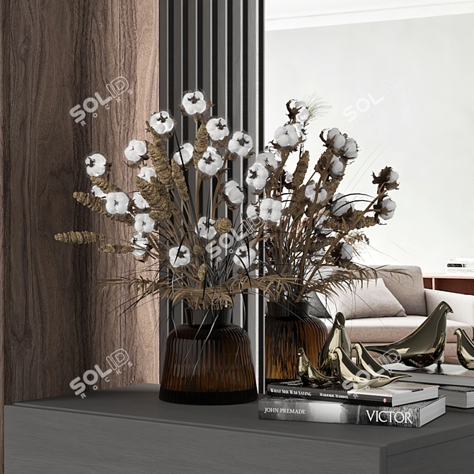 Modern Minimalist Hallway Furniture 3D model image 2