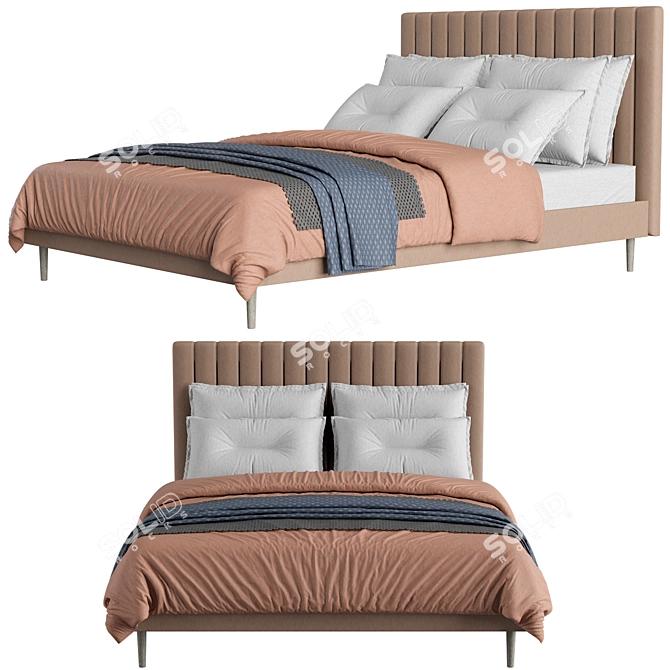 Contemporary Ormatek Madison Lite Bed 3D model image 2