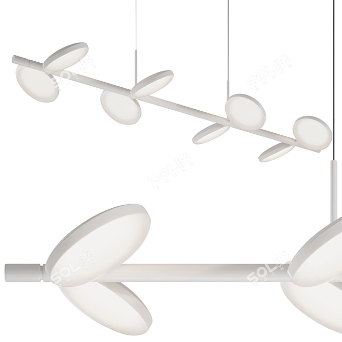 Eye Spy Adjustable Island Chandelier 3D model image 1