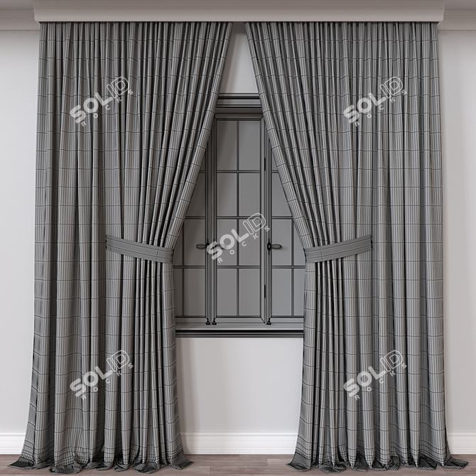 Modern 3D Curtain Modelет: vray, corona 3D model image 4