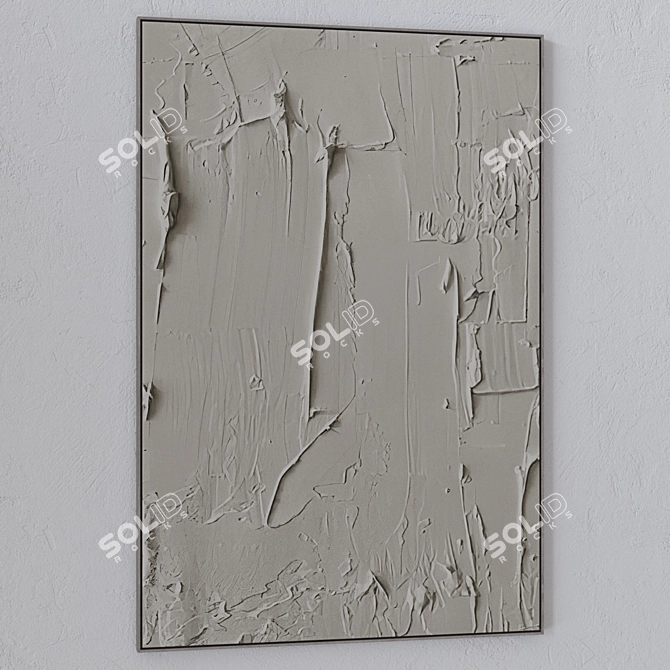 Modern 3D Wall Frames Set 3D model image 4