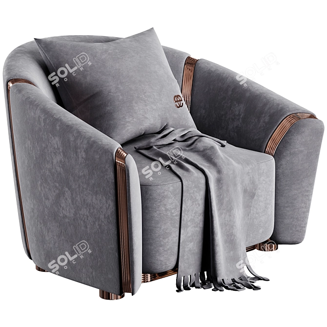Modern Etra Armchair Design 3D model image 1