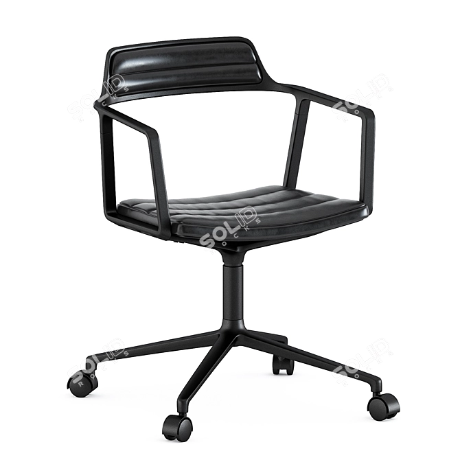  Vipp452 Swivel Chair: Sleek Design 3D model image 5