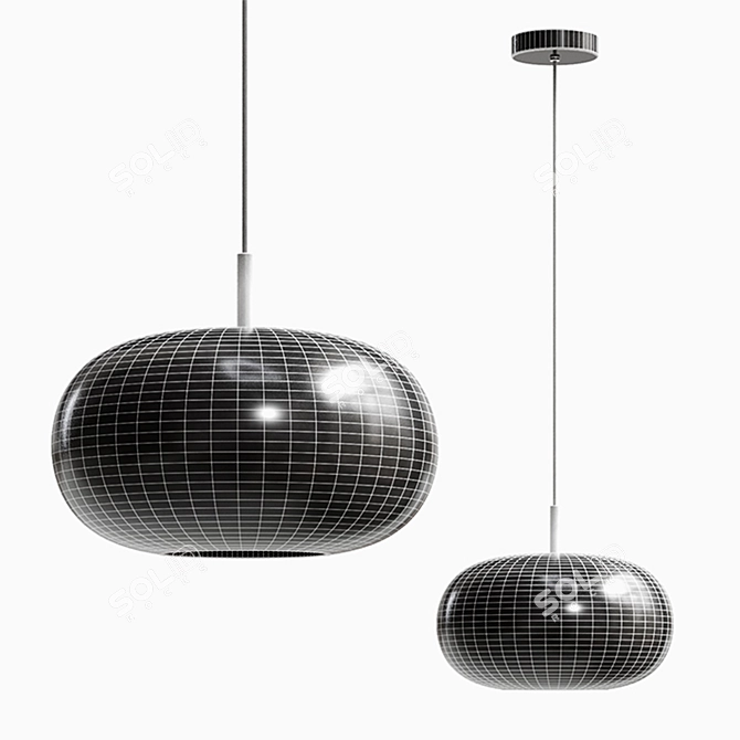 Modern Pendant Lamp with Vray 3D model image 2