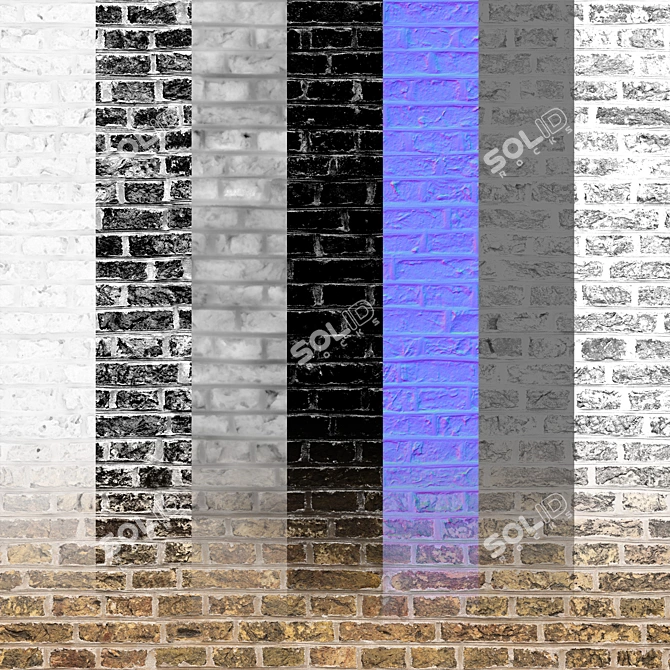 Seamless Texture Pack Brick-046 3D model image 2