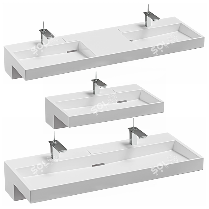 Jacob Delafon Terrace Sink Set 3D model image 1
